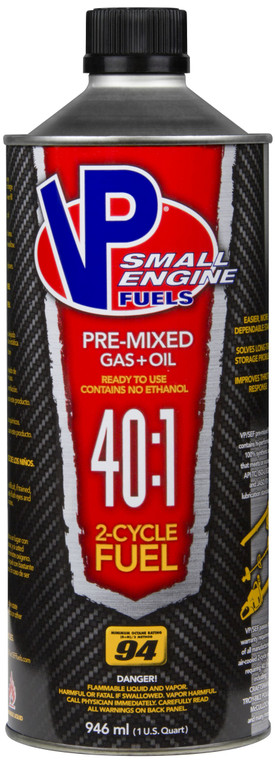 VP Racing Fuels Leaded 2-Cycle Pre-Mix | 1 Quart Bottle | For Small Engines