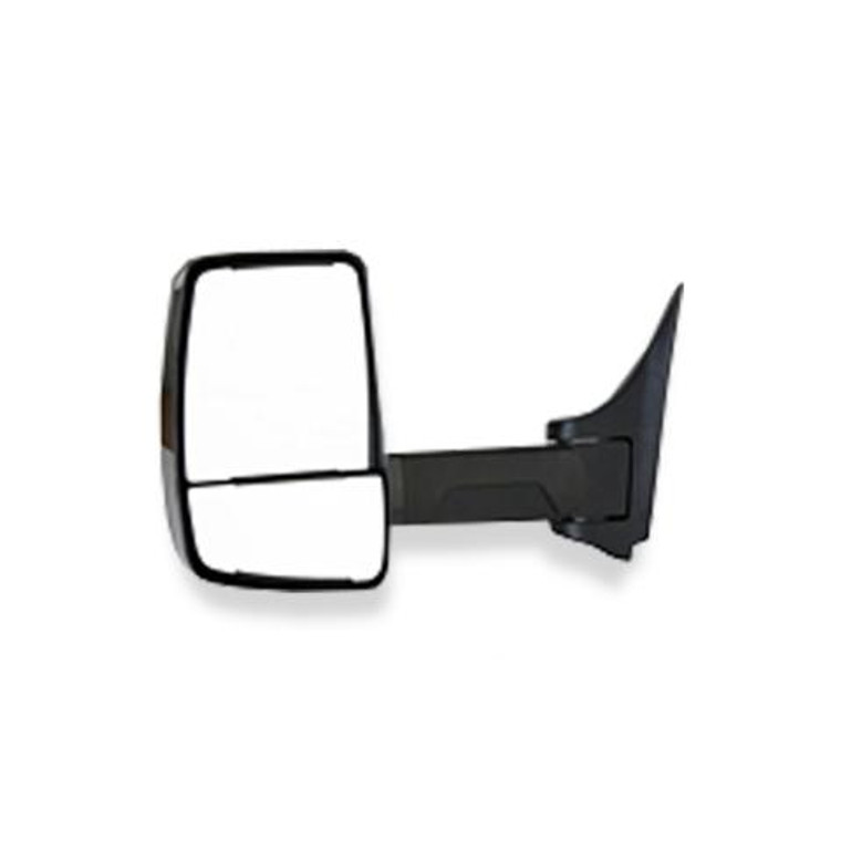 Upgrade your 2020XG with Velvac Deluxe Head Mirror | Manual Flat Glass | Rigid Design | Great Visibility | Black