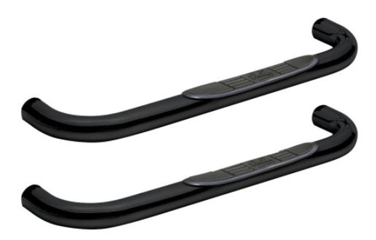 Ford F-Series 3 Inch Black Nerf Bar | Corrosion Resistant | With Step Pads