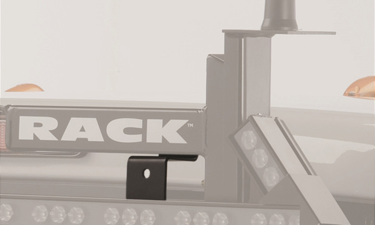 Enhance Your BackRack with Z Brackets & Fasteners | Black, Drilling Required, Fits BackRack or Safety Rack