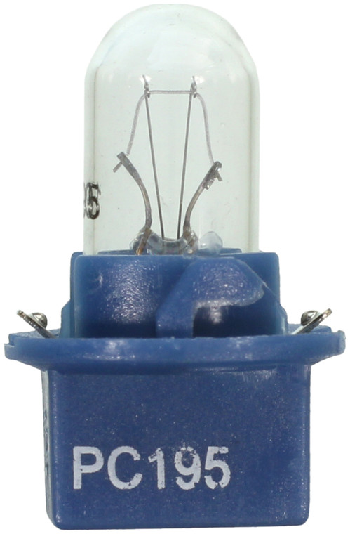 Wagner Lighting Check Engine Light Bulb PC195 Standard Series; OE Replacement; 195; With Printed Circuit Board Socket; Clear; Single