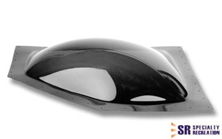 Upgrade your RV Skylight | Ultra Durable 4 Inch Bubble Dome | Smoke Black Polycarbonate | Neo Angle Design