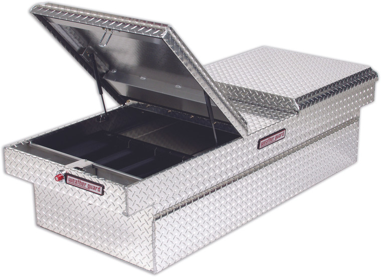 Ultimate Aluminum Diamond Tread Crossover Tool Box | Fits Full-Size Pickups | Gull Wing Style | Extreme Protection Lock | Easy Access | Weather Seal | Powder Coated Finish