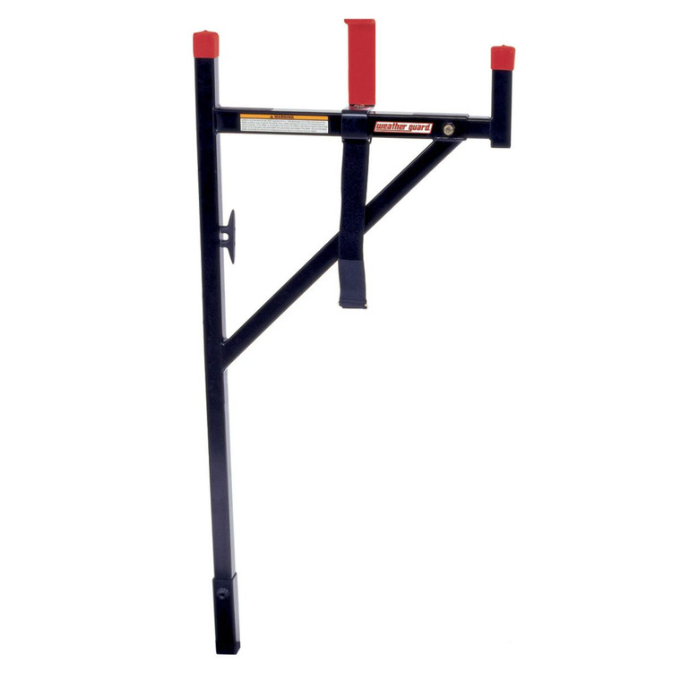 Weather Guard Steel Ladder Rack Set | Fits Chevrolet, Dodge, Ford, Toyota Tundra Trucks | Bolt-On Black Powder Coat | Adjustable 52-1/4" | Set of 2