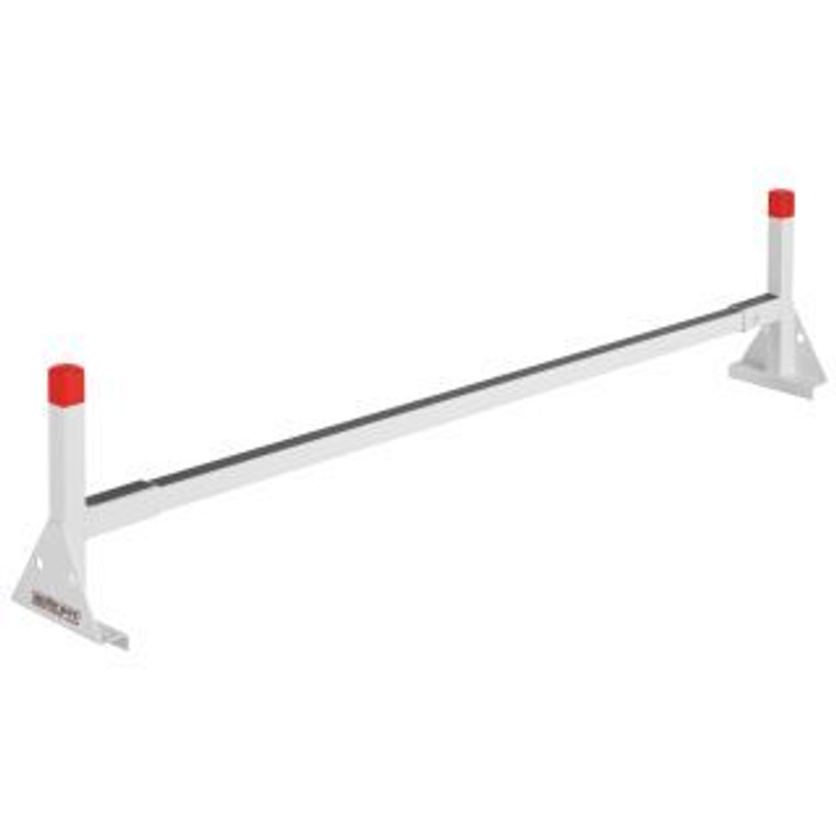 Weather Guard Van Ladder Rack Cross Bar | Fit for Part Numbers 205-3 & 216-3 | White Steel, 70-1/2", Velcro Straps, Stainless Steel Hardware