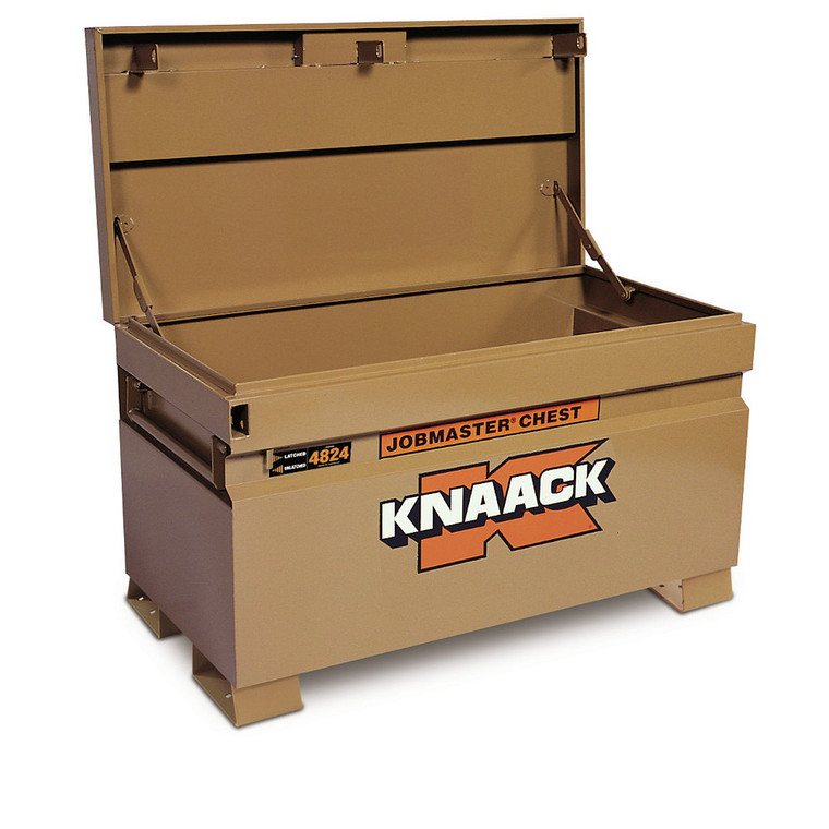 KNAACK Jobmaster Single Lid Tool Box | Heavy-Duty Steel, Ultimate Protection, Weatherproof, Smooth Finish | 24x48x23 Inch