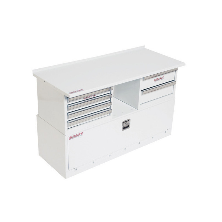 Enhance Productivity with Weather Guard Van Storage Workbench | Mounts Above Cabinet Base And Drawer Units