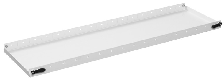 Heavy Duty 52" Van Storage Shelf | End Panel Sets, Brite White Finish, No Dividers