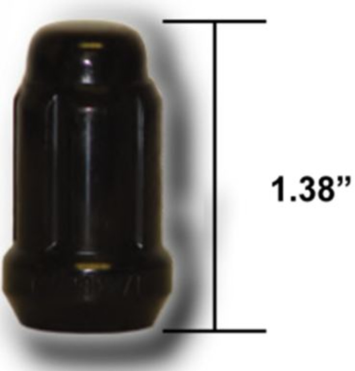 West Coast Wheel Accessories Acorn Lug Nut 14x1.5|Spline Drive|60 Degree Conical|Black - High Quality & Lifetime Warranty