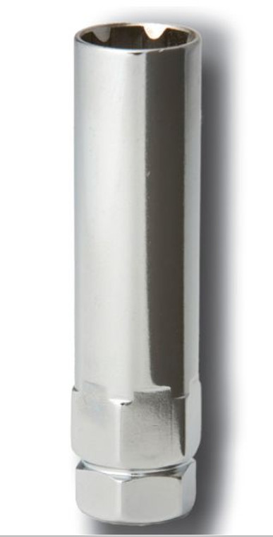 High-Torque Lug Nut Socket | 6 Point Chrome 6 Spline Key | Thin Wall Steel Construction