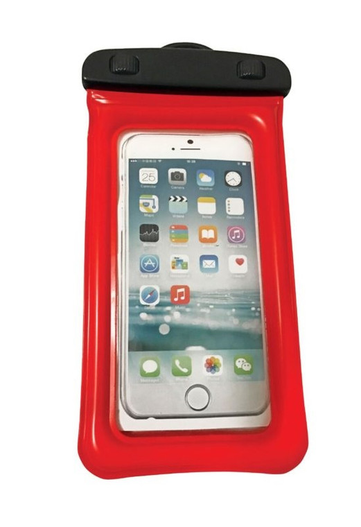 World of Watersports Waterproof Pouch Red | Protect Smartphones from Any Elements