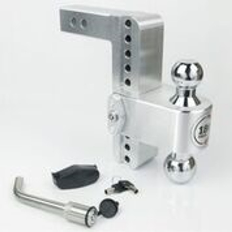 Ultimate Trailer Hitch Ball Mount | 180° Turnover | Fits 2 Inch Receiver | 12500 lbs Weight | Adjustable & Stowable