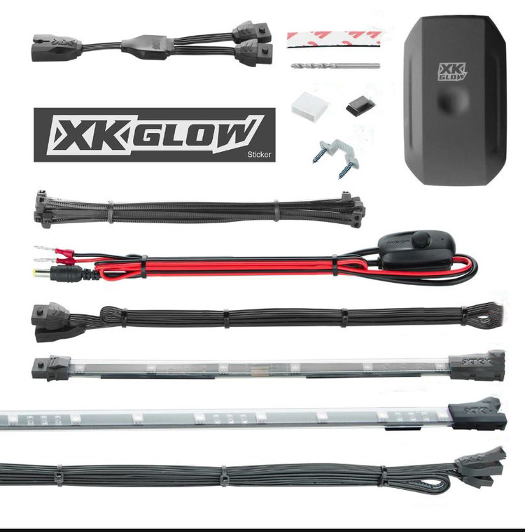 Ultra-Vivid XK Glow Underbody Light Kit | Over 16 Million Colors | Bluetooth Control | DIY Theme Builder