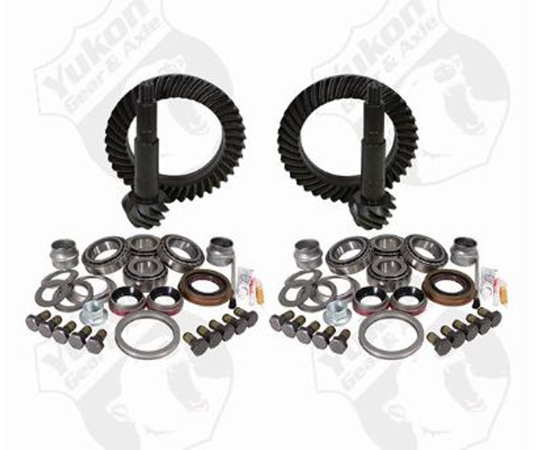Upgrade Your Jeep Wrangler TJ | Yukon Gear & Axle Differential Ring & Pinion Set 4.56 Ratio | Front & Rear Dana 44 | Timken Bearings Included