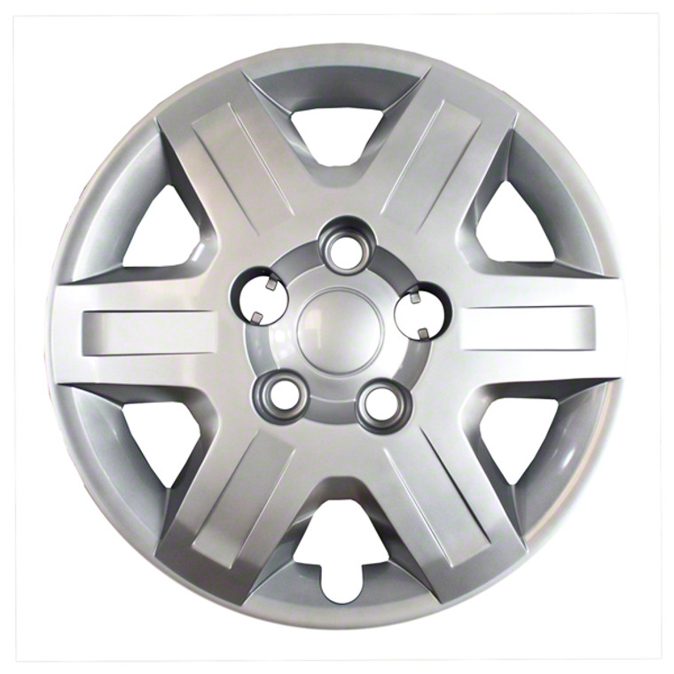 16 Inch Silver Wheel Covers | Set of 4 | 6 Spoke Design | Dodge Grand Caravan 2008-2013 Fitment