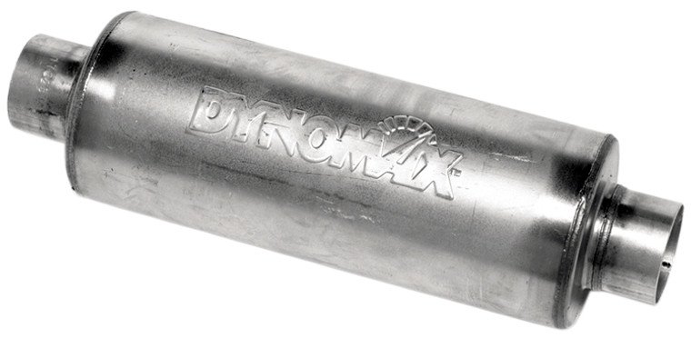 Dynomax Ultra Flo  Welded Exhaust Muffler | Stainless Steel, 3 Inch Inlet/Outlet, 6 Inch Diameter, Dyno Proven, Deep Tone