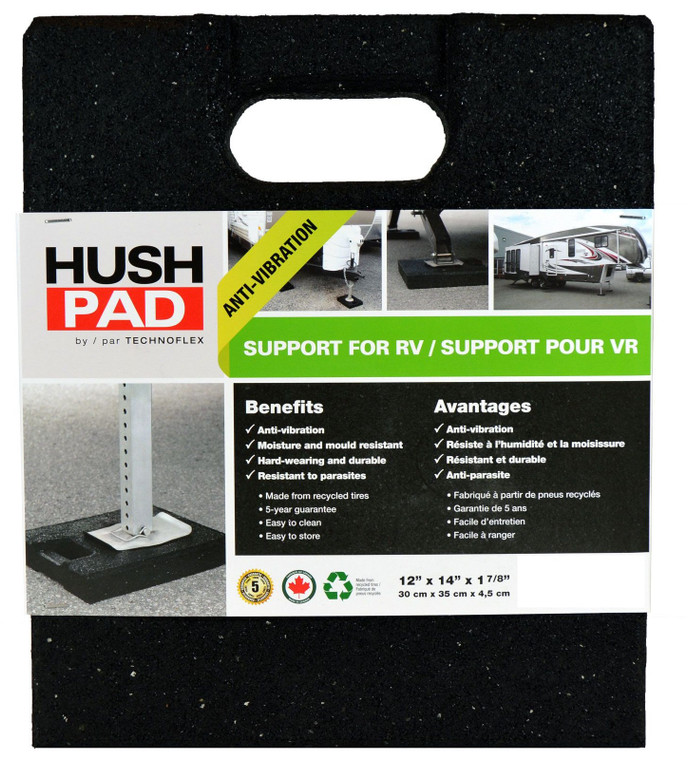 Stabilize Jack Foot with Durable 14x12 Pad | Up to 100K lbs Capacity | Recycled Tires | Anti-Vibration