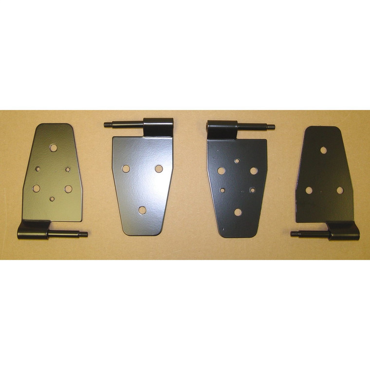 Upgrade Your Jeep Door Hinges | Semi-Gloss Black Stainless Steel | Wrangler TJ, YJ | Weather Resistant