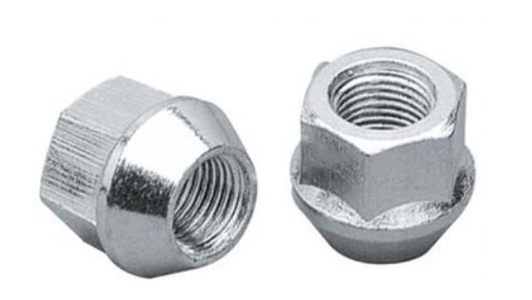High-Quality Zinc Plated Lug Nuts | 12x1.25 Thread | Pack of 4