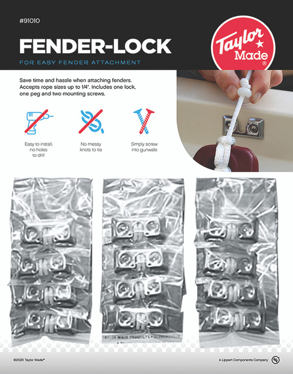 Marine Series Fender Lock Display | 12-Piece Stand-Up Countertop