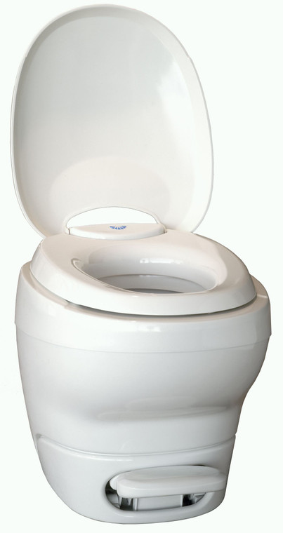 Upgrade Your RV Toilet with Thetford Aqua-Magic Bravura | Permanent Low Profile Toilet | Pulsating Flush | Easy Clean Design