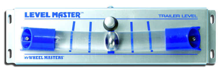 Wheel Master RV Level | Easy-To-Install Bubble Level for Parking Your RV | Adjustable Front-To-Rear Scale | Bracket Mount