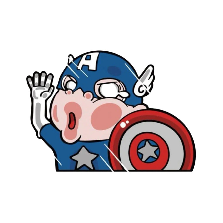 Captainamerica Vinyl Car Decal Sticker – Waterproof & UV-Resistant (4.72" x 4.72")