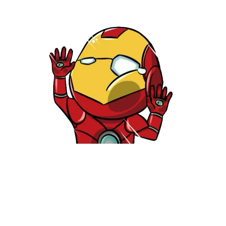 Iron Man Vinyl Car Decal Sticker – Waterproof & UV-Resistant (4.72" x 4.72")