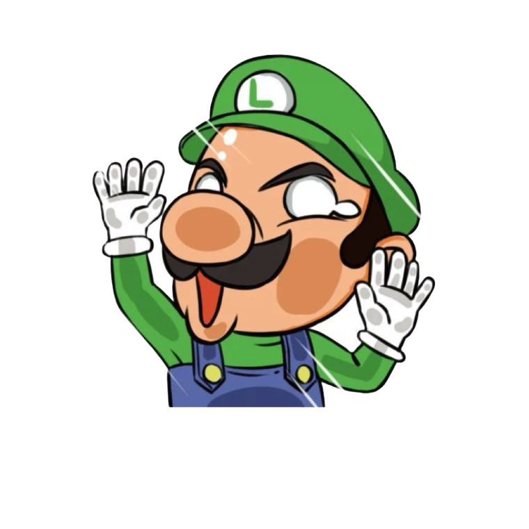 Luigi Vinyl Car Decal Sticker – Waterproof & UV-Resistant (4.72" x 4.72")