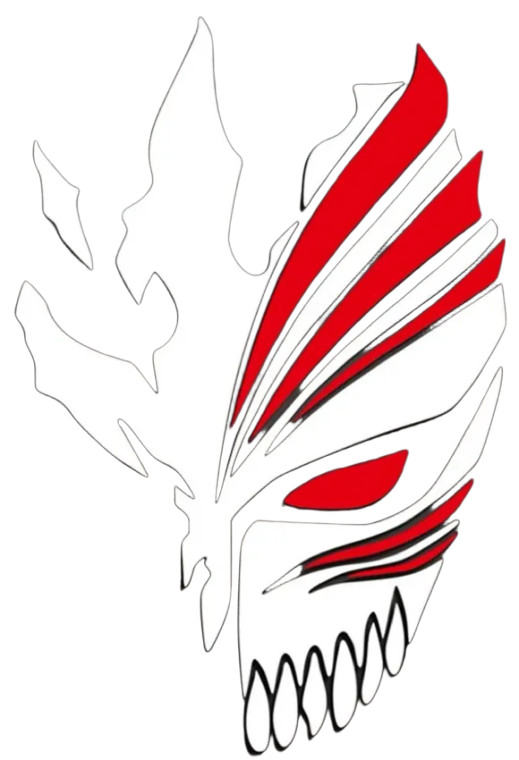 Mask White Red Vinyl Car Decal Sticker – Waterproof & UV-Resistant (5.12" x 3.94")