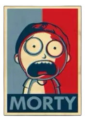 Morty Vinyl Car Decal Sticker – Waterproof & UV-Resistant (9.45" x 6.3")
