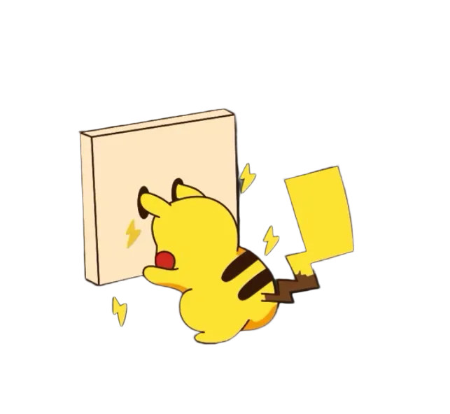 Pikachu Vinyl Car Decal Sticker – Waterproof & UV-Resistant (7.87" x 6.69")