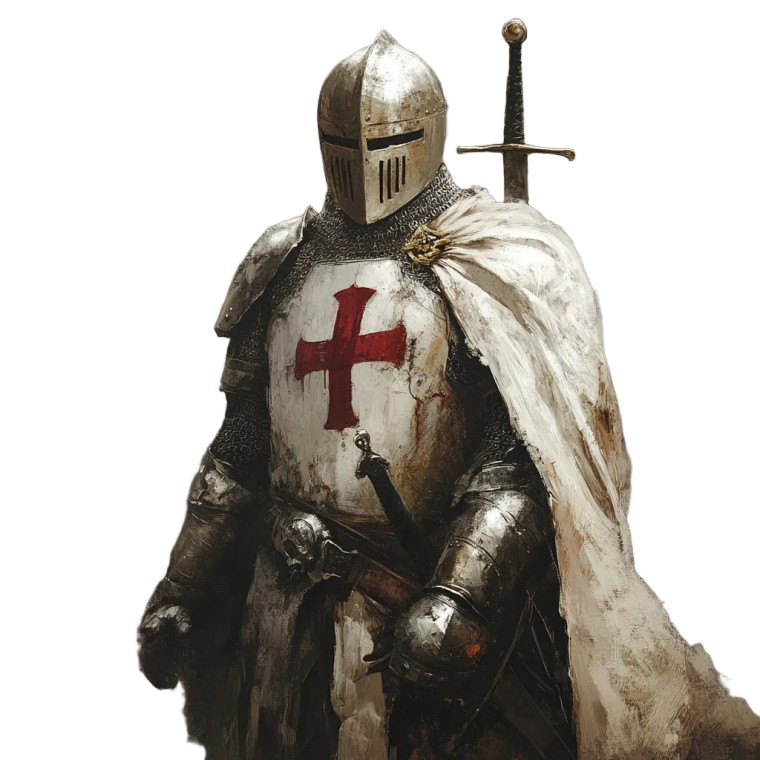 Knight Templar Vinyl Car Decal Sticker – Waterproof & UV-Resistant 4.0"