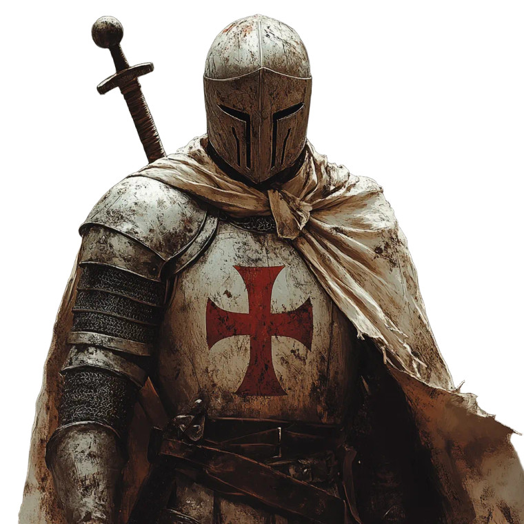 Knight Templar Legendary Vinyl Car Decal Sticker – Waterproof & UV-Resistant 4.0"