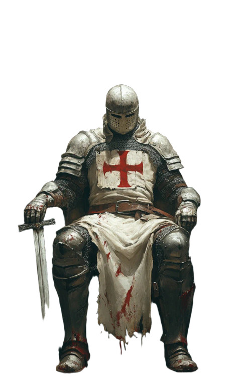 White Knight Throne Scene Vinyl Car Decal Sticker – Waterproof & UV-Resistant 4.0"