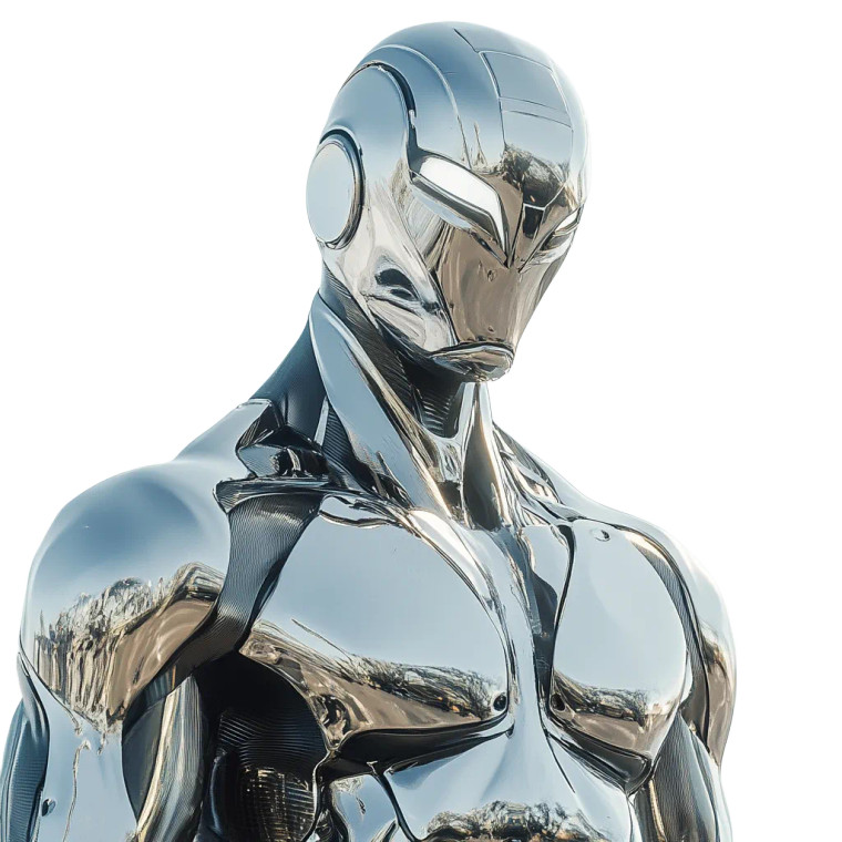 Chrome Superhero Clean Vinyl Car Decal Sticker – Waterproof & UV-Resistant 4.0"