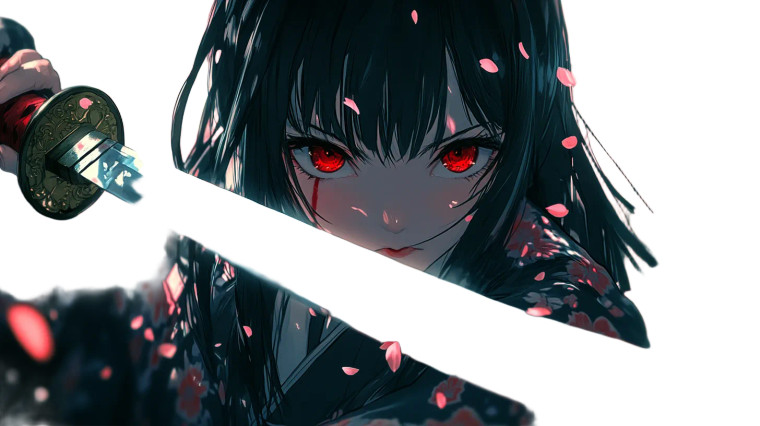 Anime Girl Kimono Katana Vinyl Car Decal Sticker – Waterproof & UV-Resistant 7.14" Anime Girl Kimono Katana Vinyl Car Decal Sticker – Waterproof & UV-Resistant 7.14"