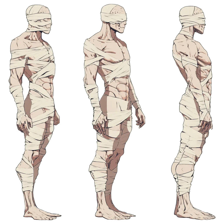 Anime Male Bandage Retro Vinyl Car Decal Sticker – Waterproof & UV-Resistant 4.0"