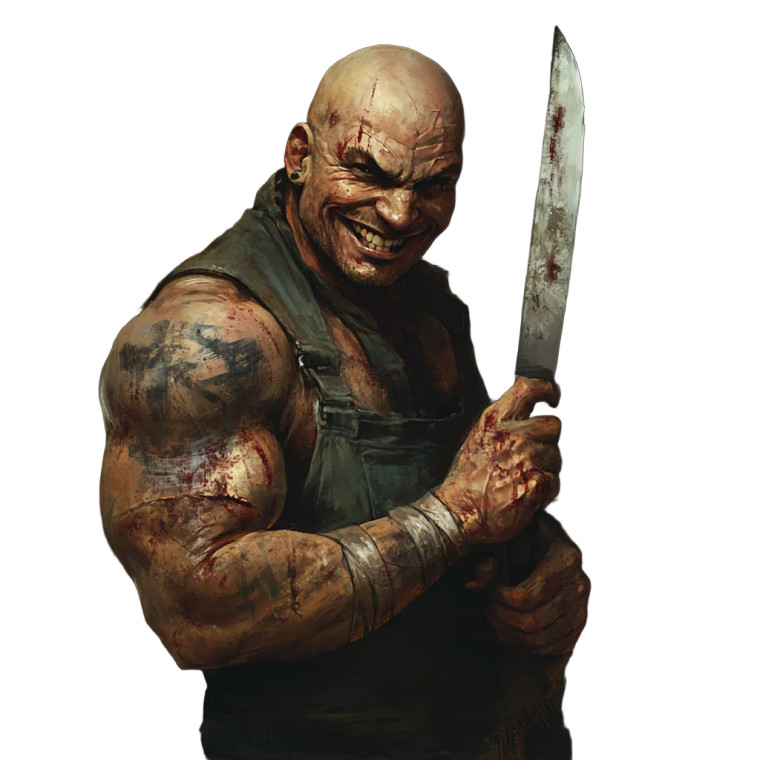 Bald Scarred Grinning Knife Vinyl Car Decal Sticker – Waterproof & UV-Resistant 4.0" Bald Scarred Grinning Knife Vinyl Car Decal Sticker – Waterproof & UV-Resistant 4.0"