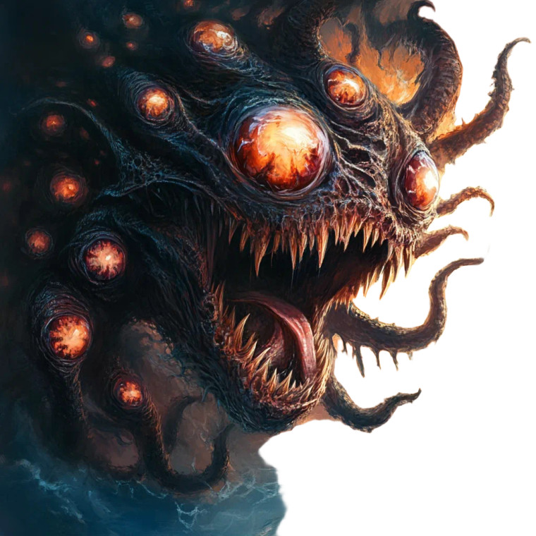 Beautiful Devourer Horror Vinyl Car Decal Sticker – Waterproof & UV-Resistant 4.0"