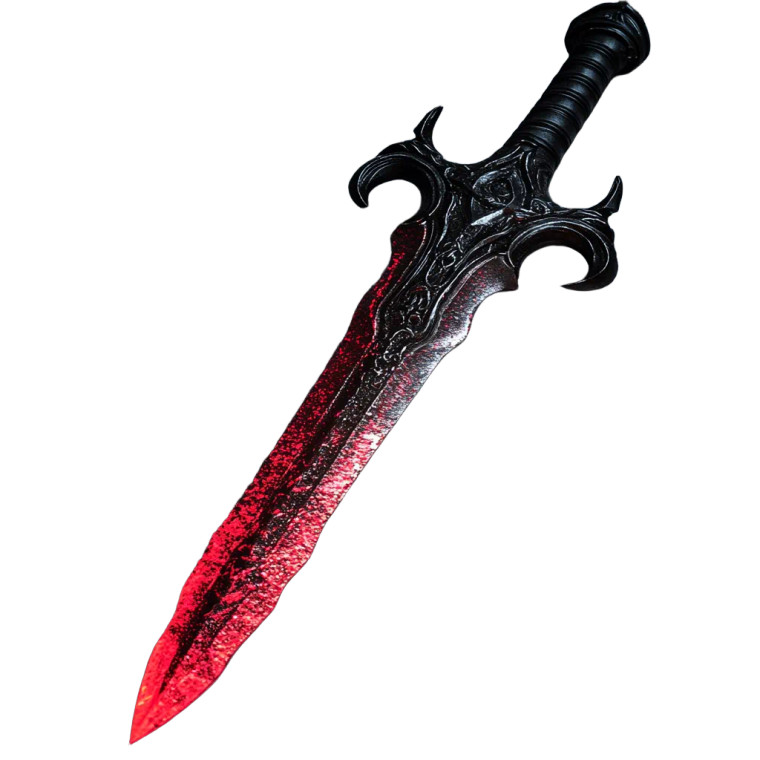 Black Hilt Crimson Blade Vinyl Car Decal Sticker – Waterproof & UV-Resistant 4.0"