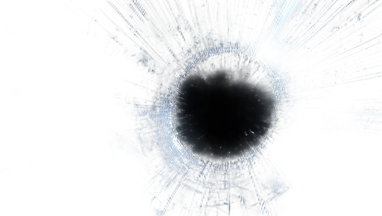 Black Hole Led Screen Vinyl Car Decal Sticker – Waterproof & UV-Resistant 7.06"