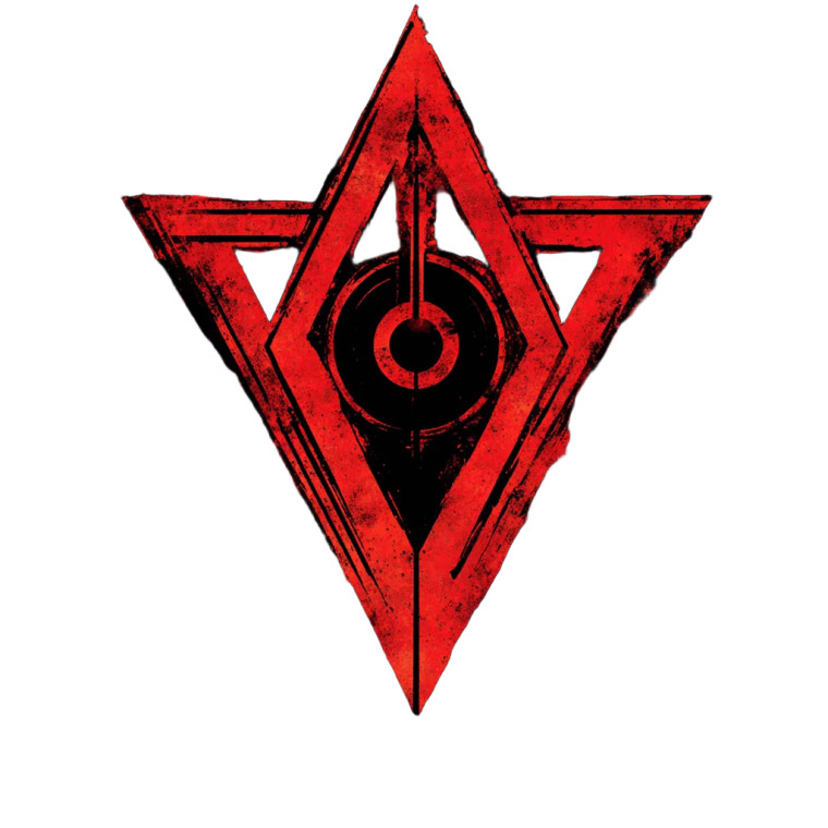 Crimson Veil Symbol Vinyl Car Decal Sticker – Waterproof & UV-Resistant 4.0"