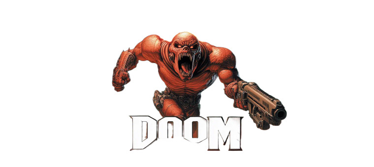 Doom Demon Skull Flames Vinyl Car Decal Sticker – Waterproof & UV-Resistant 8.96"