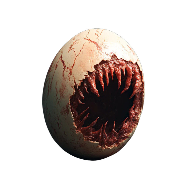 Egg Xenomorph Vinyl Car Decal Sticker – Waterproof & UV-Resistant 4.0"