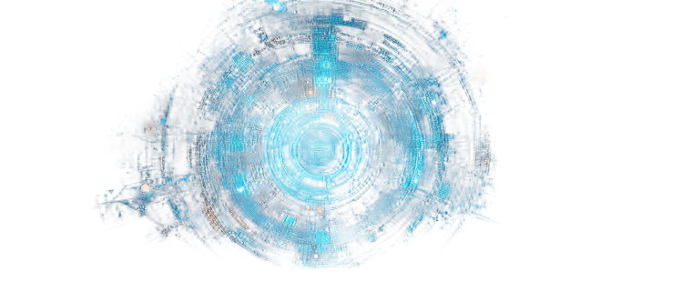 Futuristic Blue Digital Background Vinyl Car Decal Sticker – Waterproof & UV-Resistant 9.16"