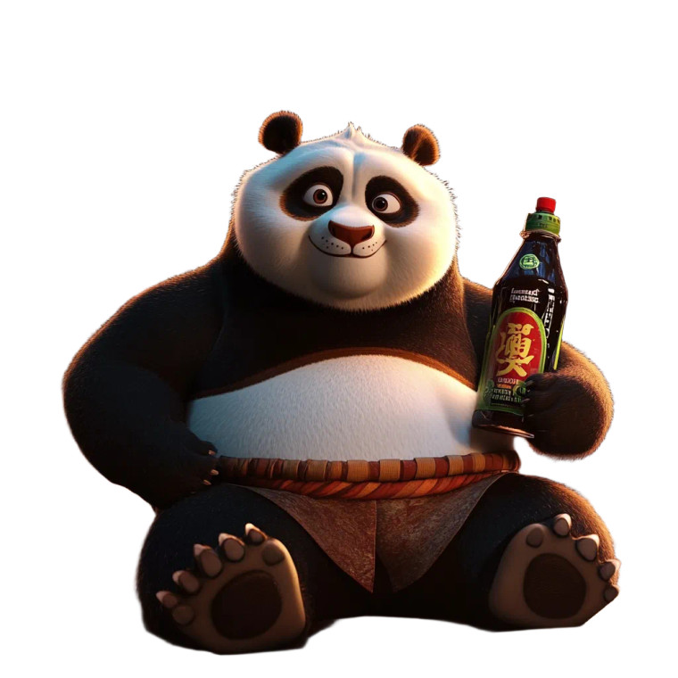 Kung Fu Panda Zoom Shifu Vinyl Car Decal Sticker – Waterproof & UV-Resistant 4.0"