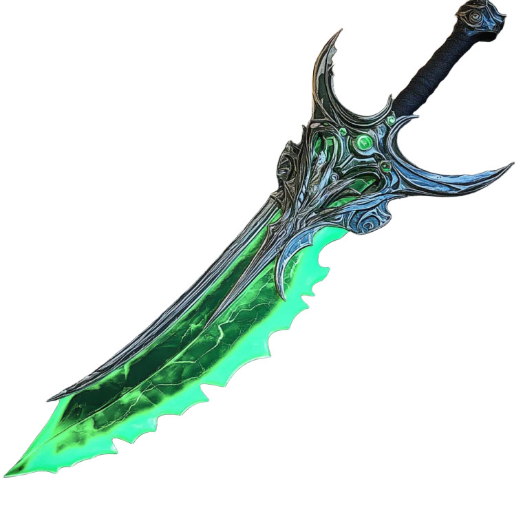 Matrix Angel Green Weapon Vinyl Car Decal Sticker – Waterproof & UV-Resistant 4.0"