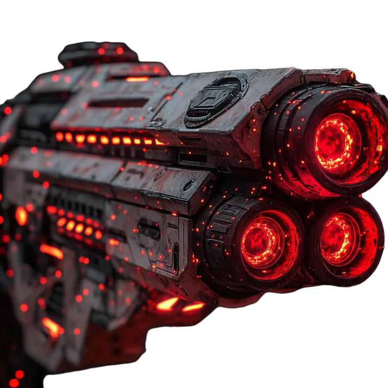 Mounted Mac Cannon Turret Vinyl Car Decal Sticker – Waterproof & UV-Resistant 4.0"