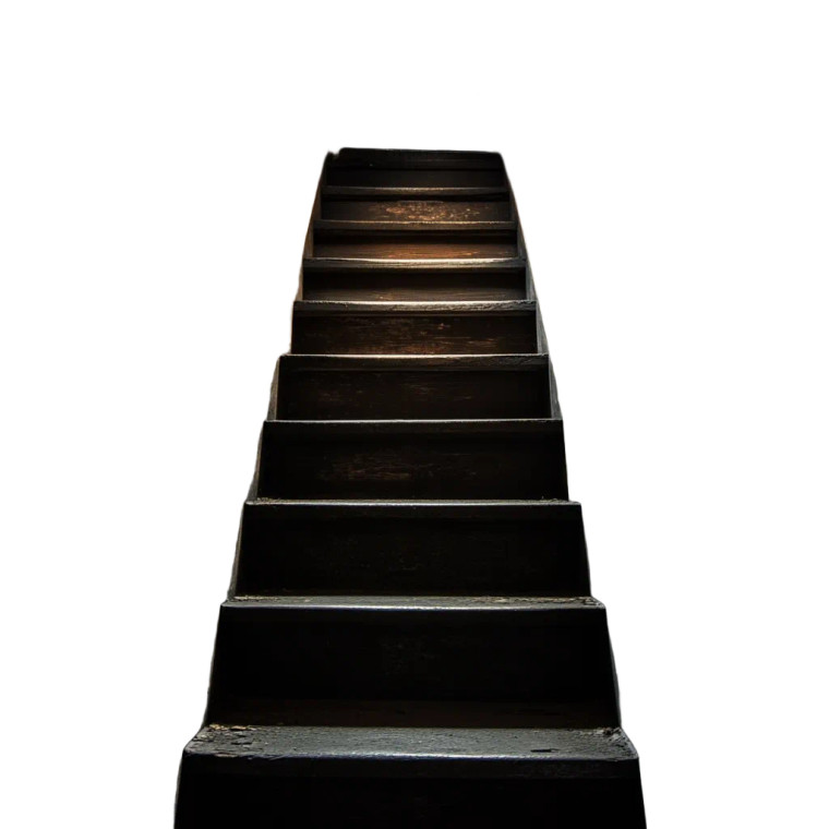 Old Horror Staircase Vinyl Car Decal Sticker – Waterproof & UV-Resistant 4.0"